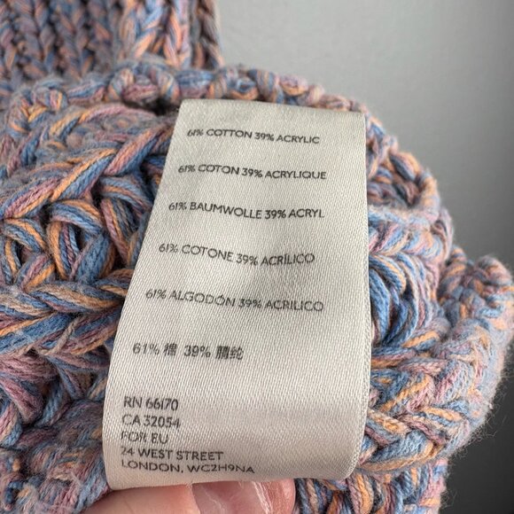 Free People Blue & Light Orange Braided Top - Picture 7 of 8